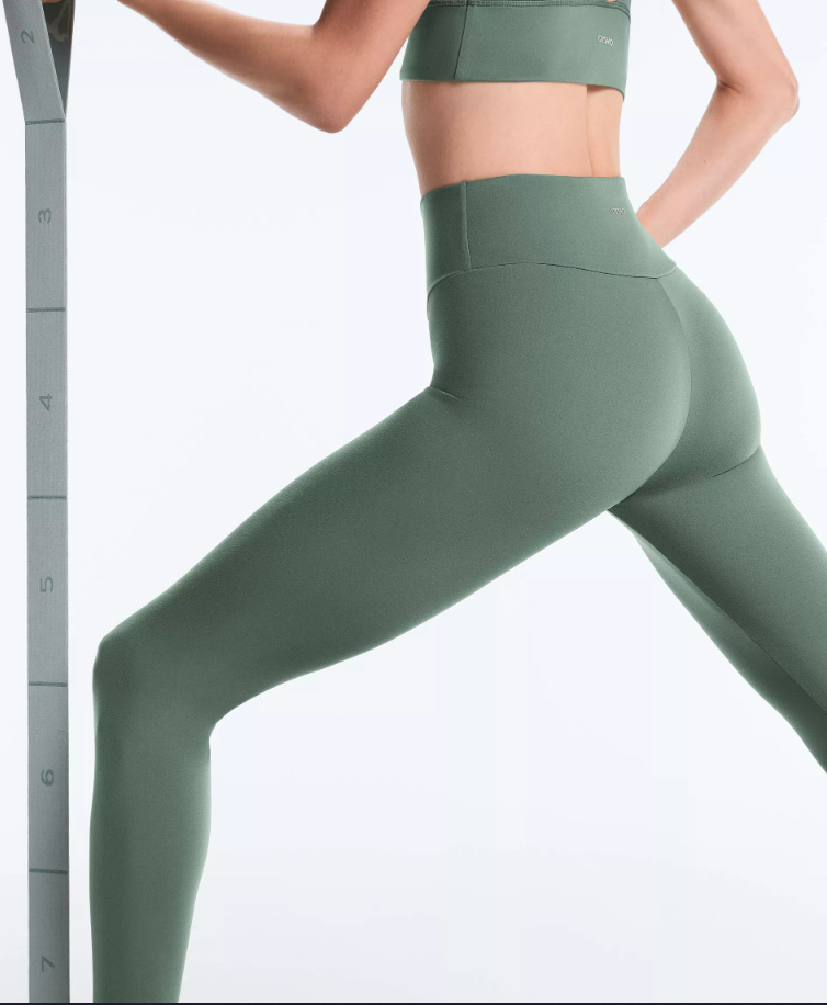 Kadın Yeşil Push Up Etkili Kaymaz Bel Antrenman Taytı