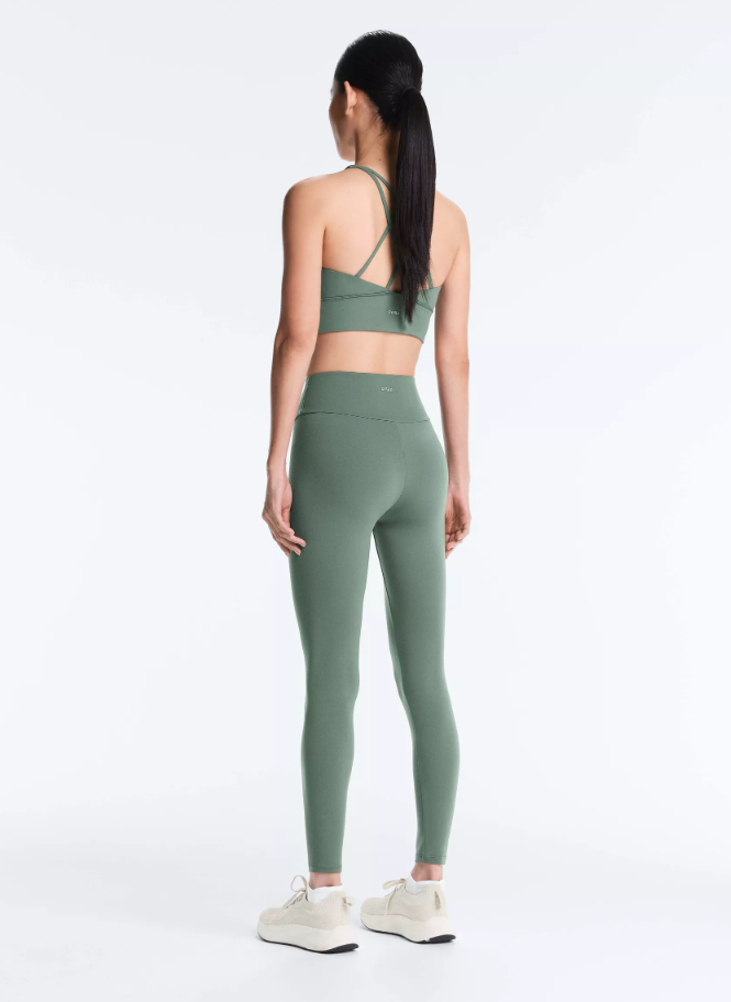 Kadın Yeşil Push Up Etkili Kaymaz Bel Antrenman Taytı